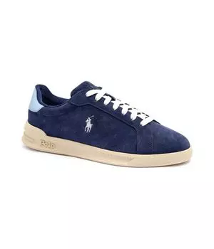 Кожаные кеды heritage court ii Polo Ralph Lauren, синий