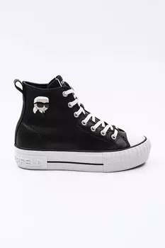 Кожаные кеды Kampus Max NFT Karl Lagerfeld, черный