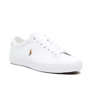 Кожаные кеды лонгвуд Polo Ralph Lauren, белый