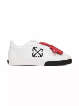 Кожаные кеды New Low Vulcanized Off-White, белый
