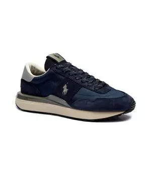 Кожаные кеды поезд Polo Ralph Lauren, синий