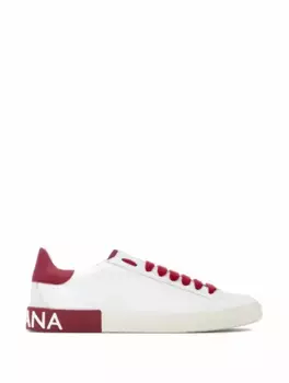 Кожаные кеды Portofino Vintage Dolce&Gabbana, белый