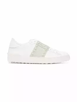 Кожаные кеды Rockstud Untitled Valentino Garavani, белый