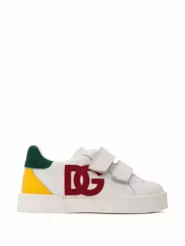 Кожаные кеды с логотипом Dolce&Gabbana, белый