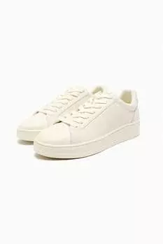 Кожаные кеды ZARA, белый