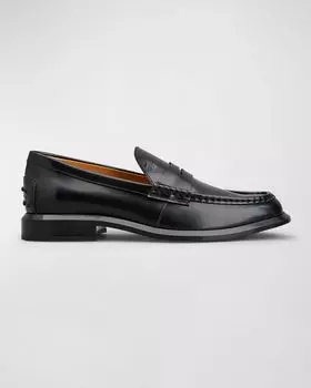 Кожаные классические пенни-лоферы Tod's, цвет Black
