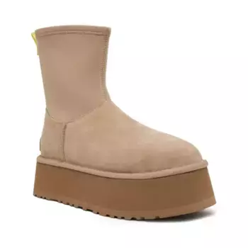 Кожаные классические зимние ботинки Dipper с добавлением шерсти Ugg, бежевый