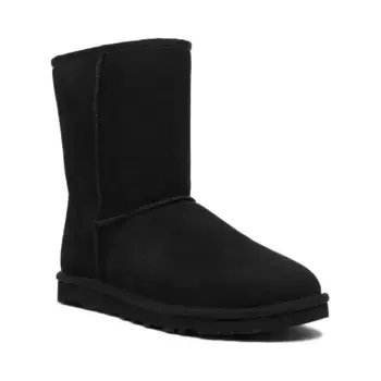 Кожаные классические зимние ботинки Ugg, черный
