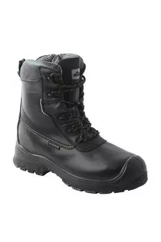 Кожаные композитные ботинки безопасности на тяге Portwest, черный