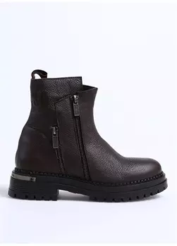 Кожаные коричневые женские ботинки Harley Davidson