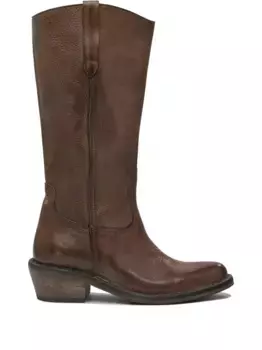 Кожаные ковбойские сапоги Moma, коричневый