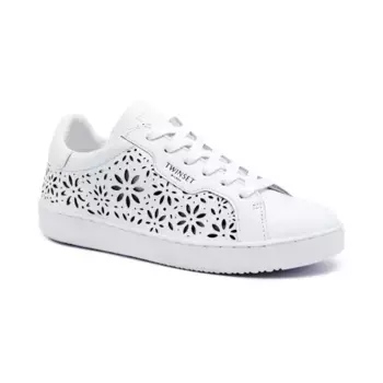 Кожаные кожаные кроссовки Twin-Set, белый