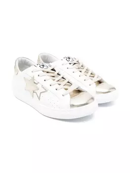 Кожаные кроссовки 2 Star Kids, белый