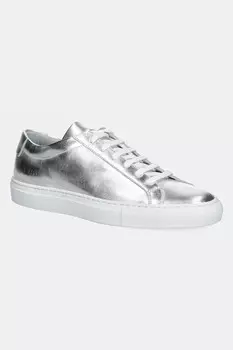 Кожаные кроссовки Achilles Shiny Common Projects, серебряный