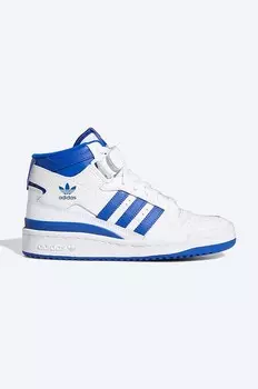 Кожаные кроссовки adidas Originals Forum Mid J, белый