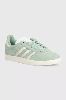Кожаные кроссовки adidas Originals Gazelle, бирюзовый