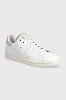 Кожаные кроссовки Adidas Originals Stan Smith с перфорацией, белый