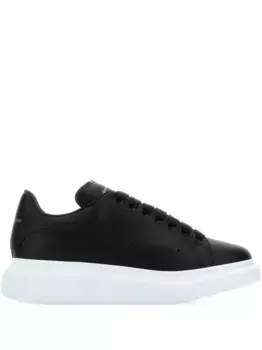 Кожаные кроссовки Alexander McQueen, черный