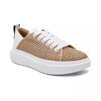 Кожаные кроссовки Alexander Smith, бежевый