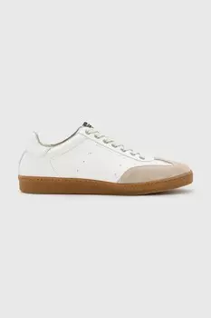 Кожаные кроссовки AllSaints Leo Low Top, белый