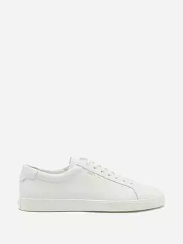 Кожаные кроссовки andy с фольгированным логотипом Saint Laurent, белый