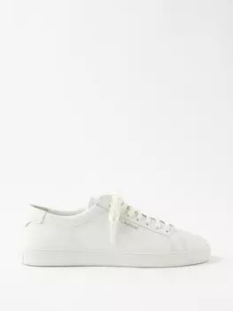 Кожаные кроссовки andy Saint Laurent, белый