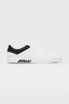 Кожаные кроссовки Armani Exchange, белый
