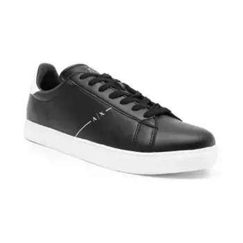 Кожаные кроссовки Armani Exchange, черный
