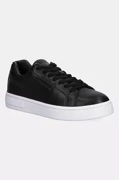 Кожаные кроссовки Armani Exchange, черный