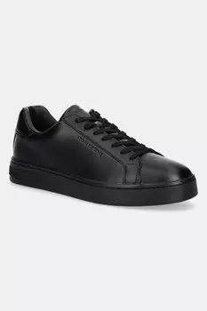 Кожаные кроссовки Armani Exchange, черный