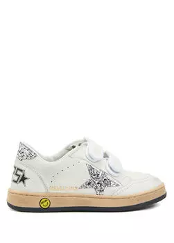 Кожаные кроссовки Ballstar для девочек Golden Goose, белый