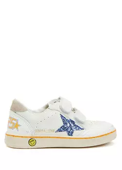 Кожаные кроссовки Ballstar для мальчиков Golden Goose, белый