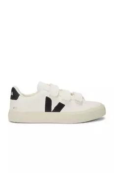 Кожаные кроссовки без хрома Veja, цвет Extra White & Black