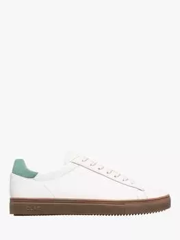 Кожаные кроссовки брэдли для корта CLAE, цвет White/Basil/Dark Gum