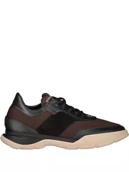 Кожаные кроссовки Brioni, коричневый