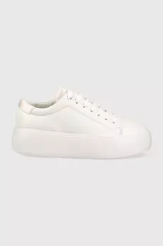 Кожаные кроссовки BUBBLE CUPSOLE LACE Calvin Klein, белый