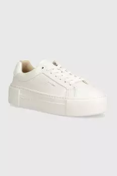 Кожаные кроссовки Calvin Klein, белый