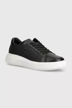 Кожаные кроссовки Calvin Klein HM0HM01498, черный