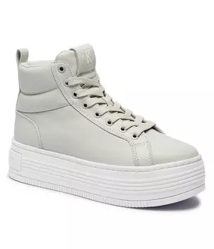 Кожаные кроссовки CALVIN KLEIN JEANS, экрю