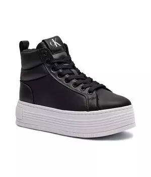 Кожаные кроссовки Calvin Klein Jeans, черный