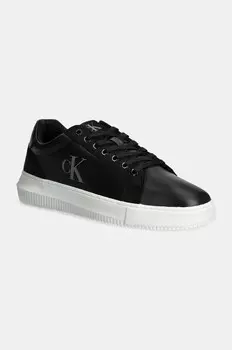 Кожаные кроссовки Calvin Klein Jeans CHUNKY CUPSOLE AUTHENTIC, черный