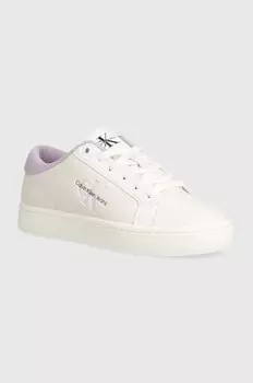 Кожаные кроссовки Calvin Klein Jeans CLASSIC CUPSOLE LOWLACEUP LTH WN, белый