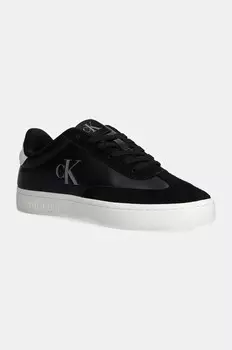 Кожаные кроссовки Calvin Klein Jeans CLASSIC CUPSOLE LOW MG MIX, черный