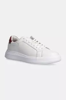 Кожаные кроссовки Calvin Klein LOW TOP LACE UP LTH, белый