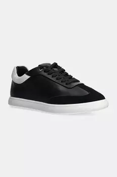 Кожаные кроссовки Calvin Klein LP CUPSOLE LACE UP LTH MIX, черный