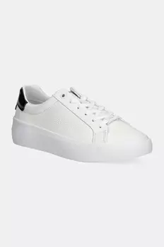 Кожаные кроссовки Calvin Klein VULC LACE UP LTH, белый