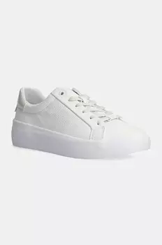 Кожаные кроссовки Calvin Klein VULC LACE UP LTH, белый