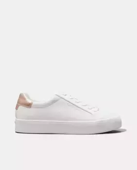 Кожаные кроссовки Calvin Klein в виде шлема, белый