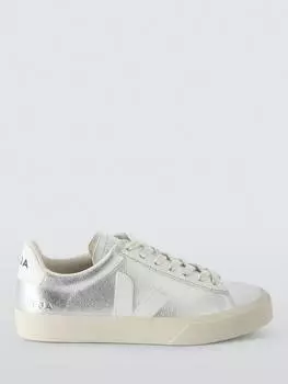 Кожаные кроссовки campo VEJA, цвет Silver/White