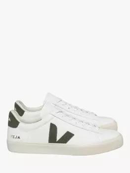 Кожаные кроссовки campo VEJA, цвет White Khaki